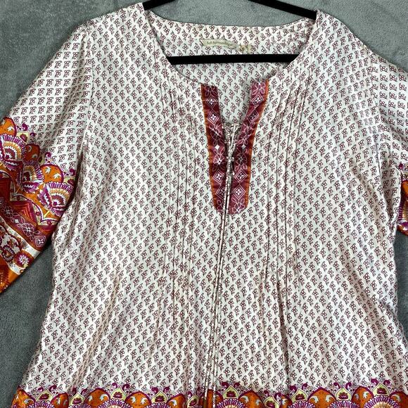 Soft Surroundings Women's XL Tunic Top Flowy Colorful Artsy - Picture 2 of 10